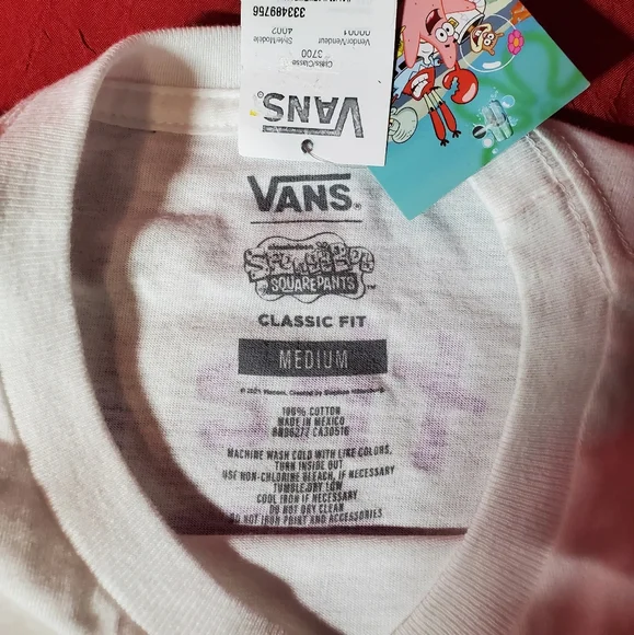 Vans Spongebob T-Shirt Men's Size Medium - Picture 5 of 6